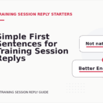 Simple First Sentences for Training Session Replys