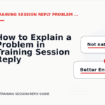 How to Explain a Problem in Training Session Reply English