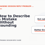 How to Describe a Mistake Without Sounding Rude in Training Session Reply English