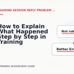How to Explain What Happened Step by Step in Training Session Reply English