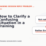 How to Clarify a Confusing Situation in a Training Session Reply