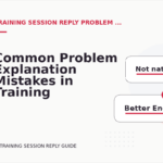 Common Problem Explanation Mistakes in Training Session Reply English