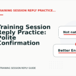 Training Session Reply Practice: Polite Confirmation Examples