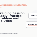 Training Session Reply Practice: Problem and Solution Replies
