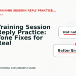 Training Session Reply Practice: Tone Fixes for Real Situations