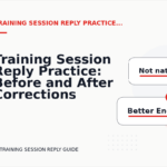 Training Session Reply Practice: Before and After Corrections