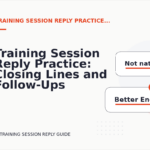 Training Session Reply Practice: Closing Lines and Follow-Ups